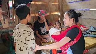 17 Year Old Single Mother - Harvesting Sweet Potatoes & Giving Clothes to Poor Children