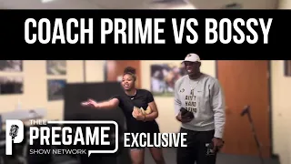 TBT - Coach Prime takes on Bossy in Corn Hole - Exclusive Unreleased