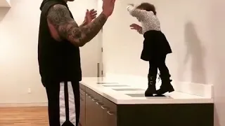 Randy Orton playing with his daughter - CUTE moment!