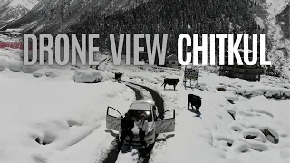 Chitkul Drone View 4K | Snowy Chitkul 2023 | India's Last Village | Chitkul Village