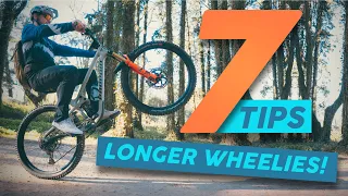 How to do longer wheelies - 7 Tipps | MTB & eBike skill Tutorial  | German Subtitles