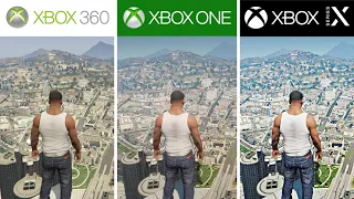 GTA V | XBOX 360 VS XBOX ONE VS XBOX SERIES X Graphics | Comparison (4K 120FPS)