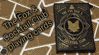 Daily deck review day 156 - The Fox Bar & CockTail Club playing cards By Theory11