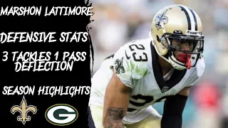 New Orleans Saints-Marshon Lattimore Vs Green Bay Packers Week 1 Season Highlights