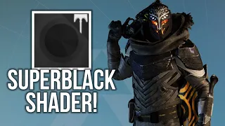 The Best All Black Shader In Destiny!