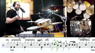 Live Drum Practice #28 - Head Over Heels - Hardest Measures - pt6