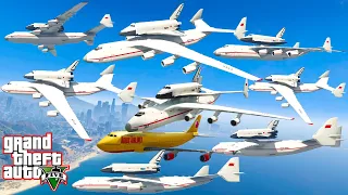 GTA V: Antonov AN 225 Mriya Buran Carrier Planes Best Extreme Longer Crash and Fail Compilation