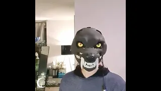 3d printed animatronic+mechanic wolf mask