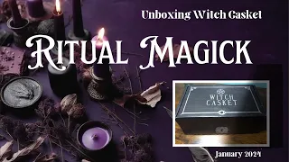 Witch Casket Unboxing - Magick Rituals | January 2024 Monthly Subscription Box |