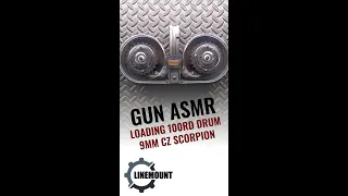 Gun ASMR The Soothing Sounds of a 100rd 9mm Drum Being Loaded |  #shorts #AR15 #glock #mp5 #asmr