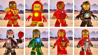 TODOS OS PERSONAGENS HOMENS DE FERRO no LEGO Marvel Super Heroes 2