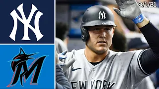 New York Yankees @ Miami Marlins | Game Highlights | 8/1/21