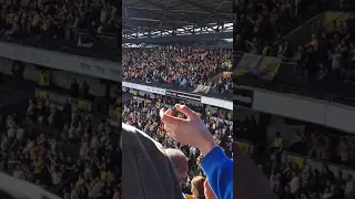 Mansfield town fans after beating mk dons 4-1