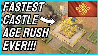 AoE4 - CRAZY FAST Chinese Castle Rush (Build Breakdown)