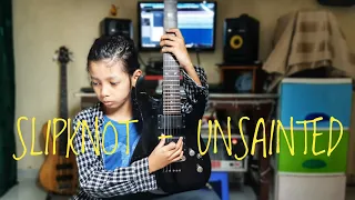 Slipknot - Unsainted Guitar Cover By. Biel Abrar (9 years old Guitarist)