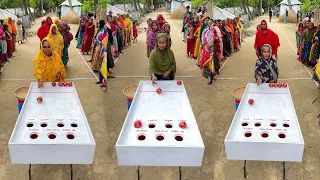 part 2_who can roll the ball to win seven out of seven rewards ? village women funny game