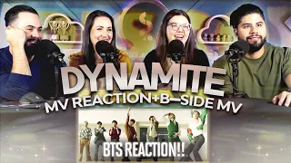 BTS "BTS Reacting to Dynamite + Dynamite B Side MV"  Reaction - A Reactception! 🕺😎 | Couples React