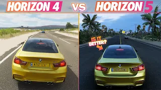 Forza Horizon 5 - 4 BMW M4 Coupe Sound Comparison (FH 5 VS FH 4)