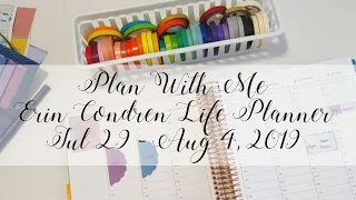 Plan With Me | July 29 - Aug 4, 2019 | Erin Condren Life Planner