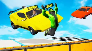 *FLYING* SUPERCARS vs. RUNNER In FORTNITE…