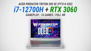 Core i7-12700H + GeForce RTX 3060 Laptop (Max-Q, 60W): Test in 16 games at 1080p