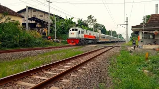 LOKOMOTIF ANGKER DAN KERAMAT ! Hunting Kereta Api Logawa Ditarik Lokomotif CC 201 83 07 MN