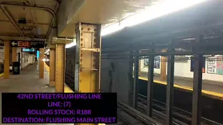 First video of 2021: R188 (7) Trains at Vernon Boulevard - Jackson Avenue