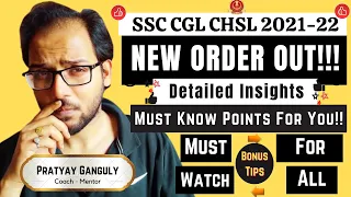 SSC CGL CHSL 2020 2021 2022 - Most Imp Updates - Made For SSC