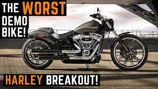 The WORST Demo Bike! 2019 Harley Davidson Breakout 114 Monster Muscle Bike Test Ride Review Demo