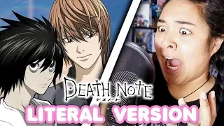 Singing the Death Note Opening- LITERAL VERSION