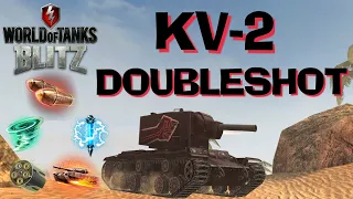 WOT Blitz UPRISING KV-2 Doubleshot