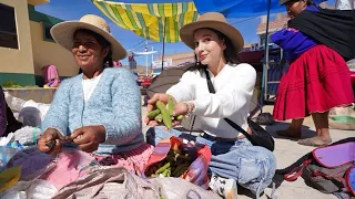 Fui a un mercado de TRUEQUES en Perú | “Un kilo de papa por pescado”