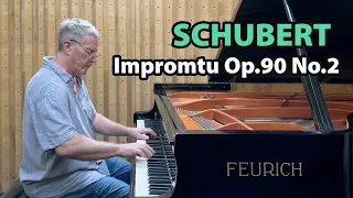 Schubert Impromptu Op.90 No.2 - P. Barton, FEURICH piano