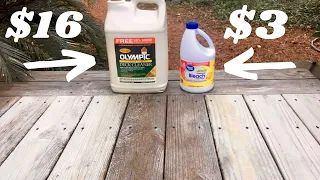 $16 Deck Cleaner vs $3 Bleach..