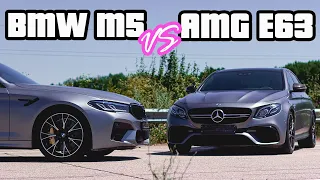 BMW m5 Competition f90 LCI vs Mercedes-AMG e63s edition 1 | Бумер против Мерса!