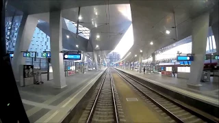 Wien Hauptbahnhof nach Marchegg Cab View