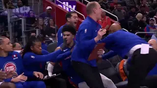 Killian Hayes PUNCH Mo Wagner 😮 Pistons vs Magic