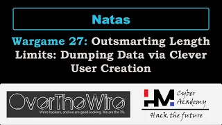 Natas 27 | Outsmarting Length Limits: Dumping Data via Clever User Creation | OverTheWire Wargames