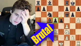 Magnus Carlsen Plays a VICIOUS Attack in the Jobava London