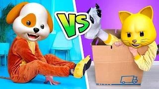 Koty vs psy | Rywalizacja zwierzaków! Musical o dobrze znanych sytuacjach od La La Lajf Emoji