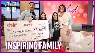 Jennifer Gives $10K to Charitable Family Who Saved Themselves from Homelessness