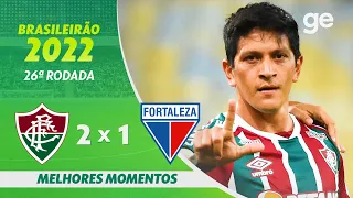 FLUMINENSE 2 X 1 FORTALEZA | MELHORES MOMENTOS | 26ª RODADA BRASILEIRÃO 2022 | ge.globo