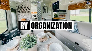 RV ORGANIZATION - Small Space Organizing with DOLLAR TREE Items!
