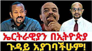 ኤርትራዊያን በኢትዮጵያ ጉዳይ አያገባችሁም!