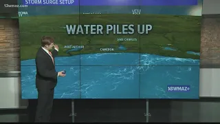 Hurricane Laura's storm surge explained