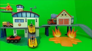 🔥 Feuerwehrmann Fireman Sam Fire Station RettungsStation + Jupiter,  and Ocean Rescue compilation