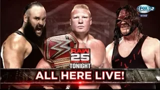 Braun Strowman , Brock Lesnar é Kane colidem Antes do Royal Rumble : RAW - FOX SPORT - PT BR