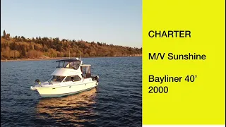 M/V Sunshine 40' Bayliner 4087 2000 For Charter in Seattle with Windworks Sailing & Powerboating