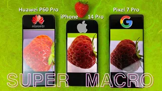 Super Macro Camera: Huawei P60 Pro vs iPhone 14 Pro vs Pixel 7 Pro