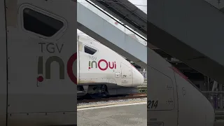 TGV Leaving Lille France Train Station #railway #train #france #travel #tgv #transportation